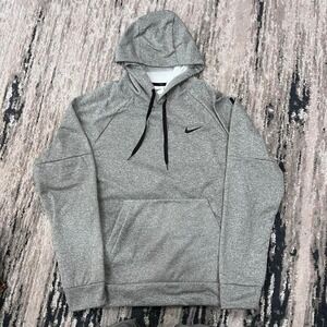 Grey Nike Therma-Fit hoodie #NikeHoodie